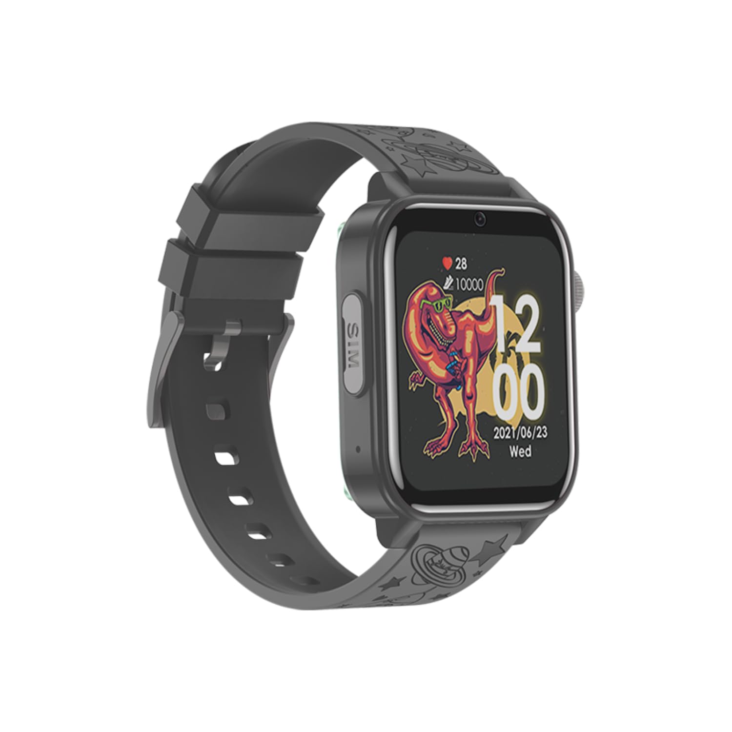 BEMI Play2 Smartwatch dla dzieci 4G LTE z GPS, rozmowami wideo, przyciskiem SOS i GEO-ogrodzeniem, ekran dotykowy 1,85 cala, IP67, Android/iOS, granatowy