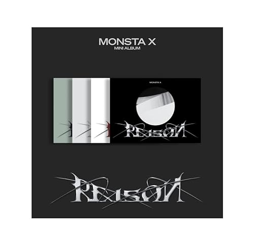 MONSTA X Reason 12 Mini álbum CD+Photobook+Lyric book+Photocard+Tarjeta fotográfica Unidad+POB+Seguimiento (VER.3)