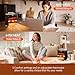 Feculs Electric Fireplace Heater, 3-in-1 Portable Fireplace Heaters for Indoor Use, 750/1500W Space Heater Indoor, 3D Flame, 3 Modes Fan & 12 Hours-Timer, Space Heater with Remote Timer