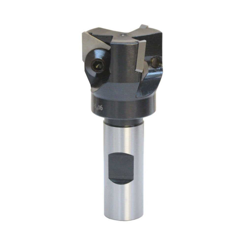 90 Degree 1-1/2'' Indexable End Mill 3/4'' Shank + 3 TPG32 Inserts Cutter Milling CNC