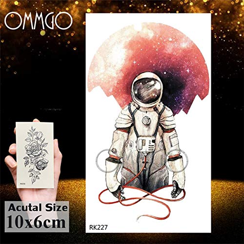 Preisvergleich Produktbild Handaxian 3pcs 3pcs Aufkleber Tätowierung Aquarell Astronauten Universum 22