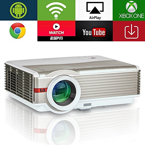 EUG 4200 Lumen High Definition Projector with WiFi Android Max 200" LCD LED
