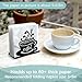 Doodlream Coffee Cup Decorative Black Metal Napkin Holder for Cafe Bar Table, 4.9