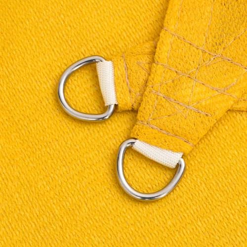 vidaXL Sonnensegel, UV Schutz Sonnenschutz f&uuml;r Terrasse Balkon Garten, Windschutz Wetterschutz Rechteckig, Sonnendach, 160g/m&sup2; Gelb 6x7m HDPE