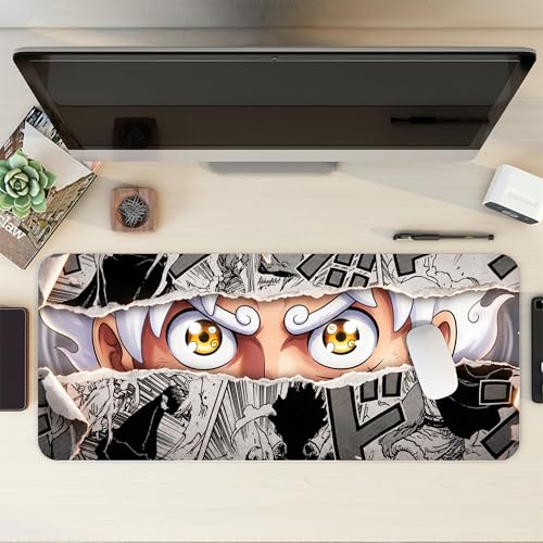 Image of XL Extended Gaming Mouse Pad | XXL Large Desk Mat 60x30cm for Laptop & PC | Non-Slip Rubber Base, Waterproof, Durable & Smooth Surface | Office, Gaming & Study, asthetic