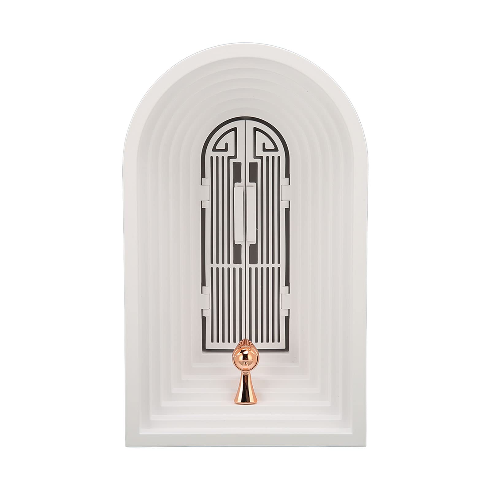 Desktop Speaker Unique Decorative BT Speaker with Stepless (White)