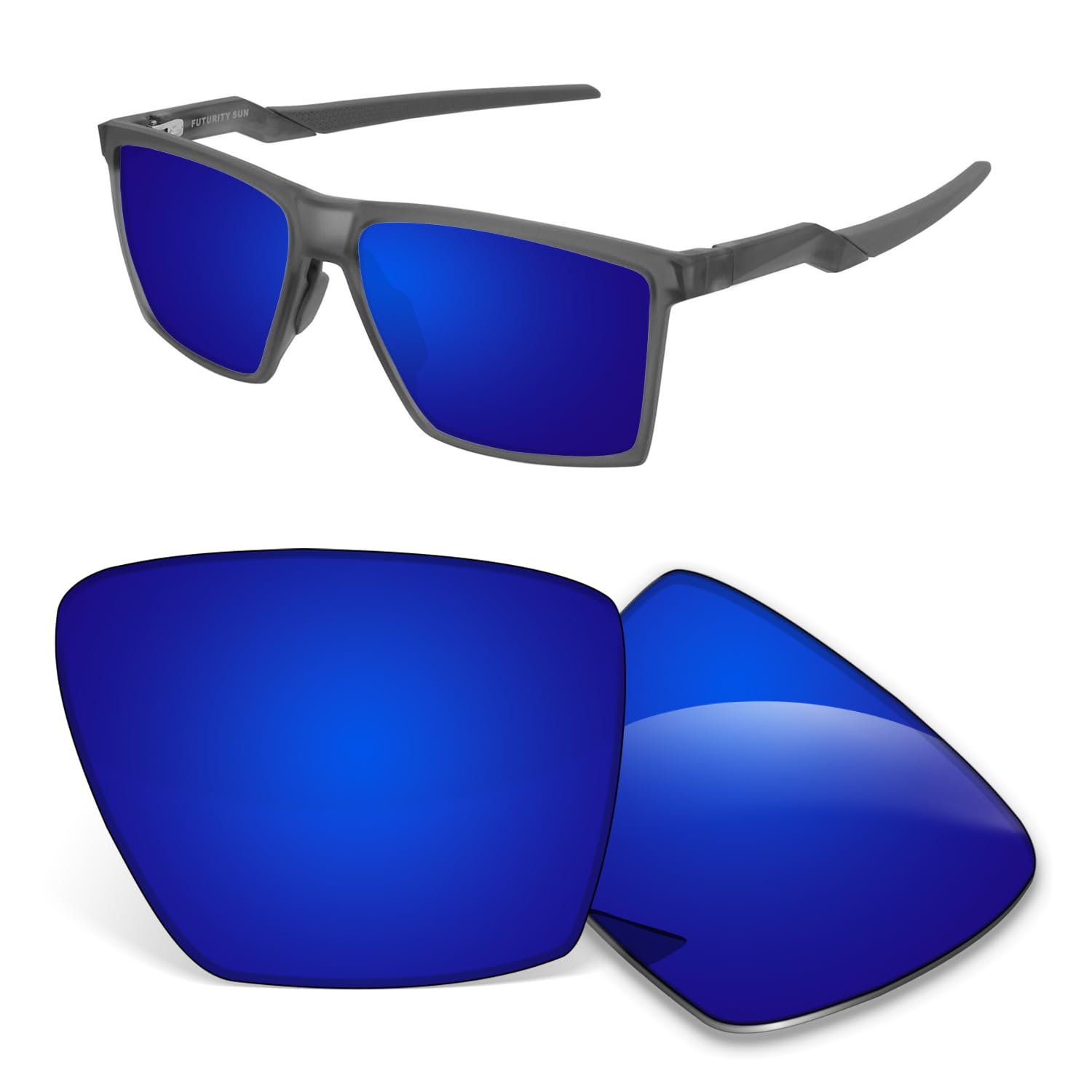 Lentes de repuesto de 1,5 mm compatibles con gafas de sol Oakley Futury Sun OO9482 de 57 mm, antiarañazos