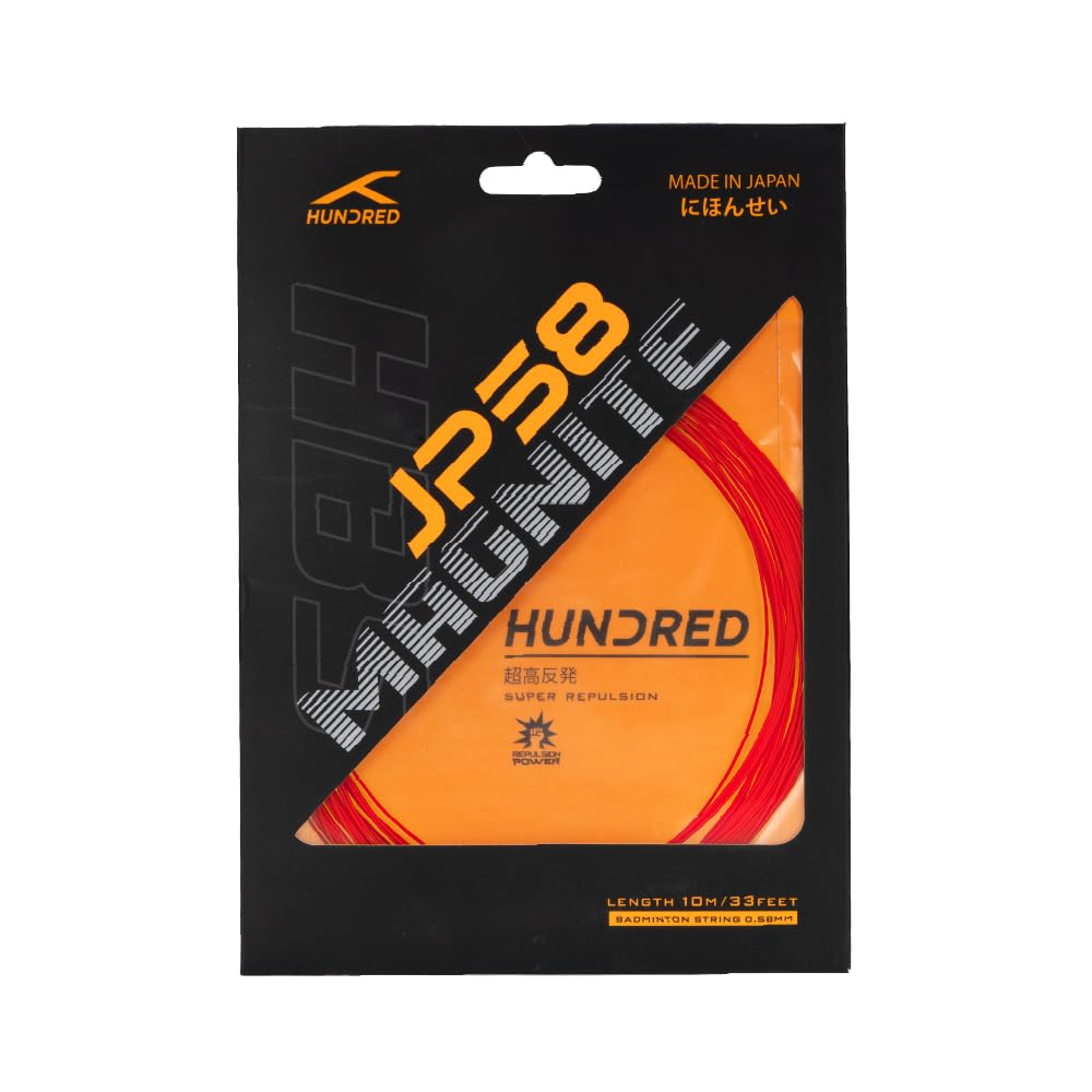 Hundred JP58 Magnite Badminton String | 0.58 mm Ultra-Thin High Repulsion & Control | Crisp Hitting Sound | Excellent Shock Absorption-image-13