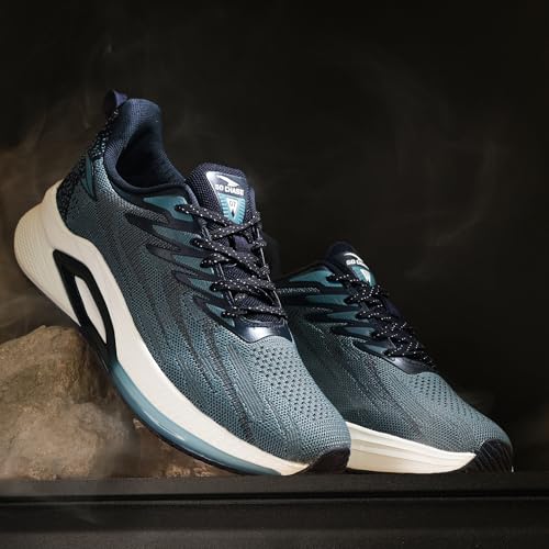 Image of ASIAN Powerplay-31 Men's Running Shoes | Wave-Tech Knit Upper with AeroFlow Side Panels | EVA Midsole | Fish-Scale Yarn | Stylish Athletic Sneakers