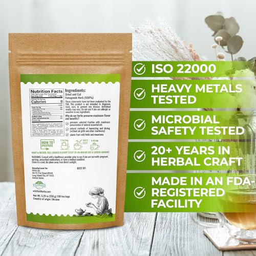 Image of 100 Bags Dried Fenugreek Herb Tea (Trigonella Foenum-Graecum) - 100 Count 1.5g Tea Bags Fenugreek Semillas De Fenogreco