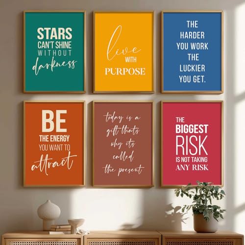 Image of kotart Motivational Quote wall frames for wall hanging, Home decor wall paintings for living room, bed room | Poster with glass frames (10x13, H)