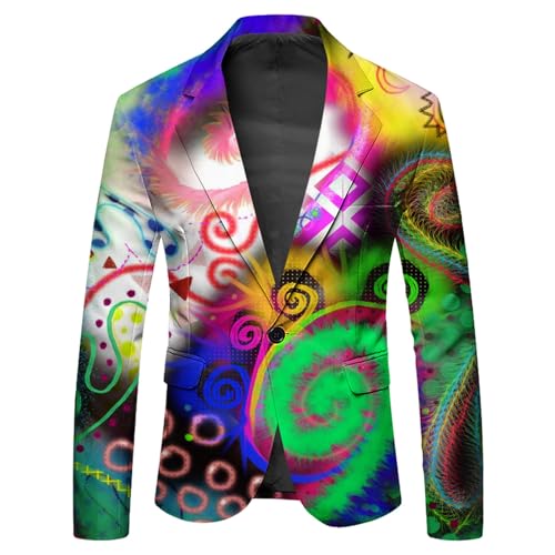Tenue de scène et costume de fête : veste imprimée homme