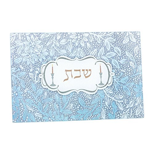 Buy Stunning Tempered Glass Shabbat Candles Drip Tray Online at Low