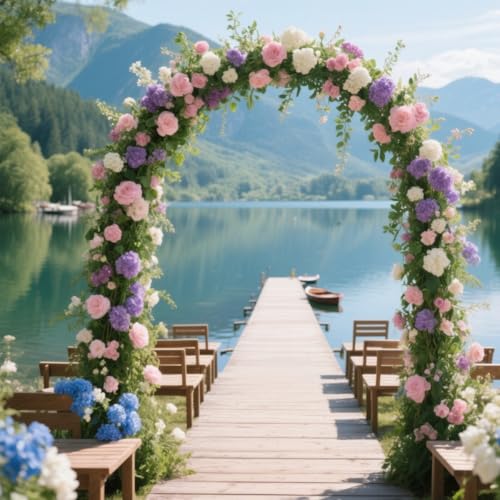 Pergola ogrodowa, altana, 140340 cm, metalowa krata, do roślin pnących, idealne wsparcie dla róż i powojników, idealna na wesela i dekoracje na świeżym powietrzu