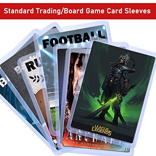 400 PCS Trading Card Sleeves Toploaders Set, Penny Sleeves Card Protector Holders Perfect for MTG, Pokemon Cards Collection and Protection(Includes 200 Thick Toploaders & 200 Soft Sleeves)