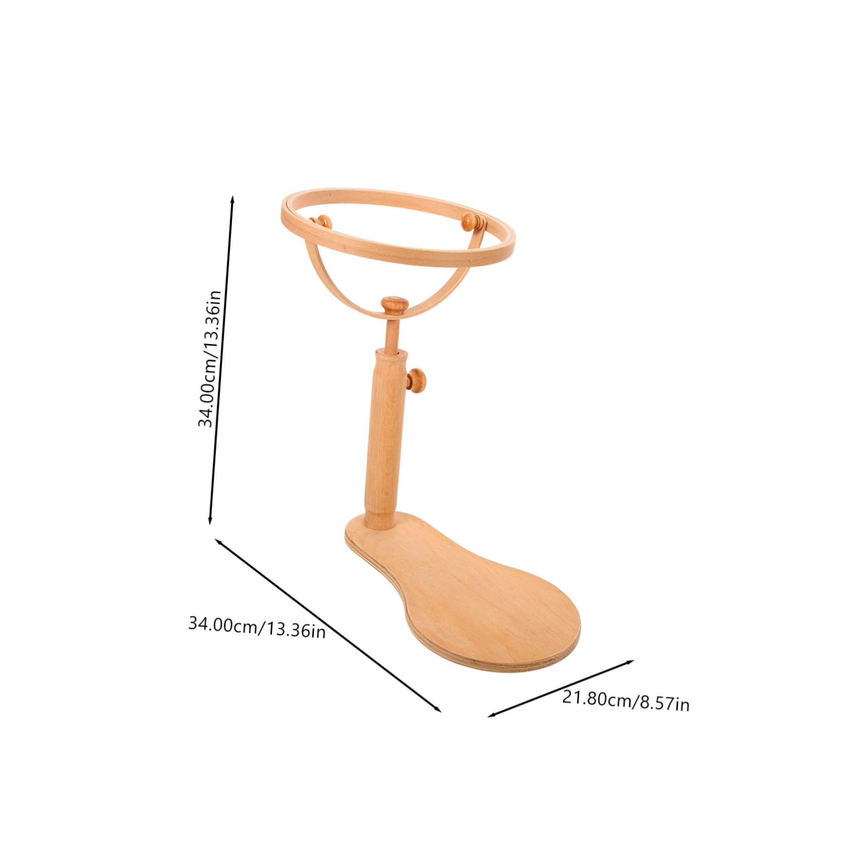SEWOART Adjustable Embroidery Stands Cross-Stitch Supplies Solid Wood Embroidery Holder Stand