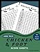 Chicken Foot Score Sheets: 100 Scorekeeping to Easily Keep Track of All scores in one Convenient, Large Enough and Easy to Read, Funny Gift for Dominoes Game Lovers
