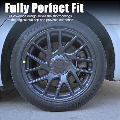 Cache-moyeux Tesla Model 3 Highlander 2024 - Lot de 4 caches de roue à couverture complète - 5