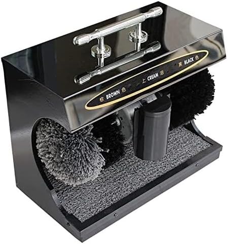 Commercial Electric Shoe Polisher Machine – Automatic Shoe Cleaner with Dual-Mode Power Supply, Microfiber Track, Intelligent Self-Cleaning – 90W, 110V/220V