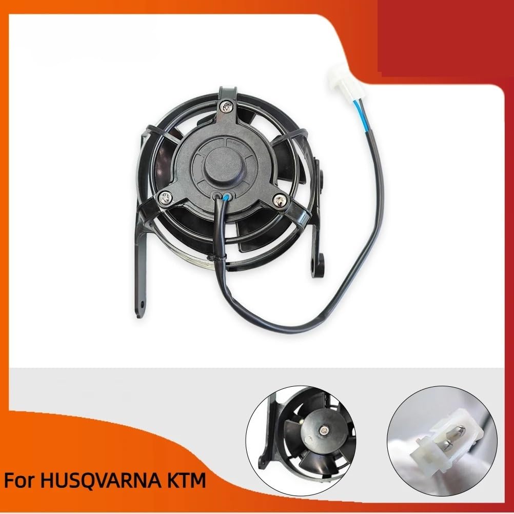 Conjunto del ventilador Ventilador de radiador para motocicleta 58435041000, compatible con HUSQVARNA compatible con KTM 2017-2023