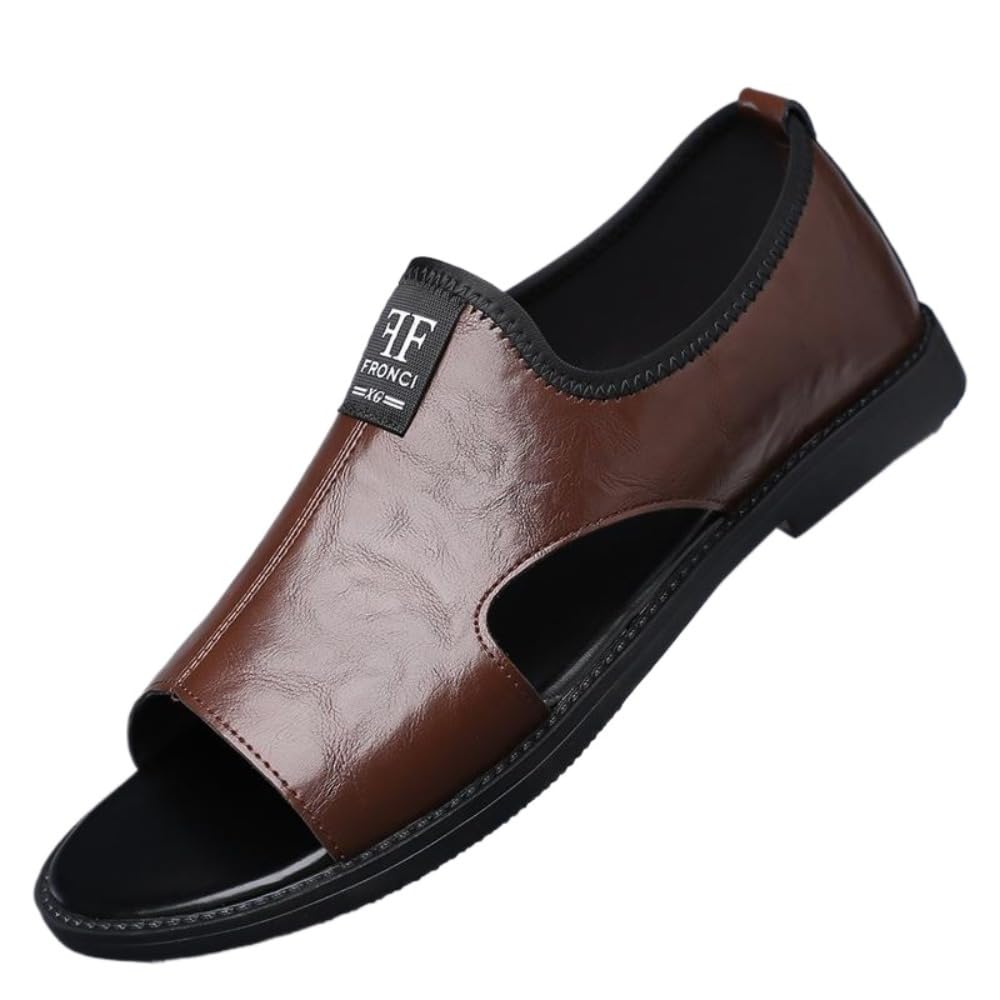 Summer Men's Secret Black and White Brown Lightweight Comfortable Sandal with Rubber Sole Match Design Springtok Footwear Boy Walking Shoes Bridal