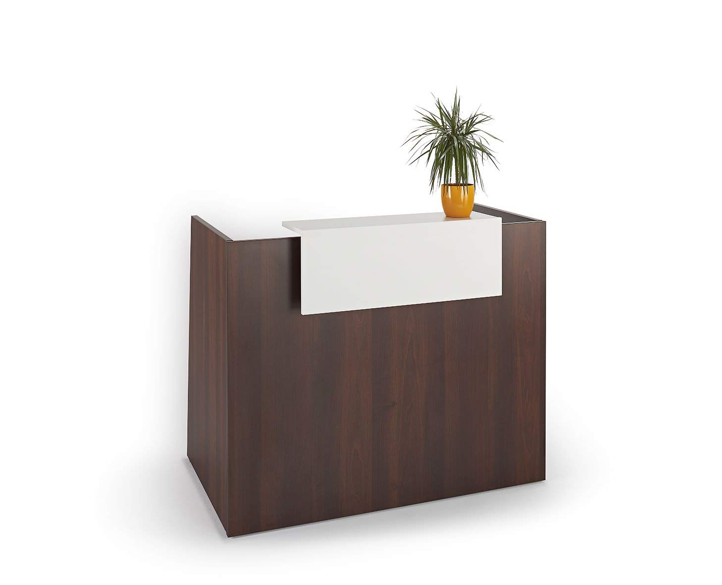 Buy National Office Furniture Supplies Walnut Salon Reception Desks