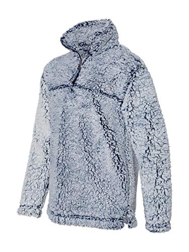 boxercraft Youth Super Soft 1/4 Zip Sherpa Pullover-Vitnage Navy-Medium