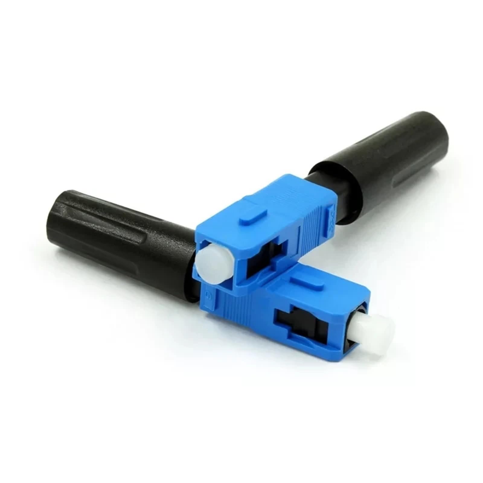 300 Stück FTTH SC UPC Glasfaser-Schnellverbinder for Drop-Kabel SM Schnellmontage-Feldoptikverbinder(White)
