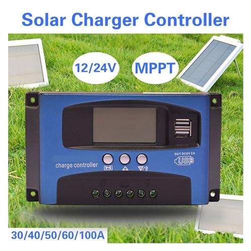 Régulateur de chargeur de panneau de cellules solaires MPPT 12V 24V USB - 3