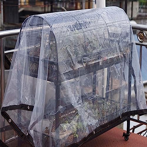 Lonas transparentes impermeables con ojales y lona exterior resistente para plantas 6
