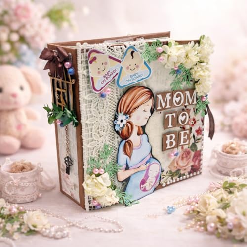 Image of Lavy'S Creations Handmade Scrapbook - Mom To Be Scrapbook- Pregnancy Journal Album