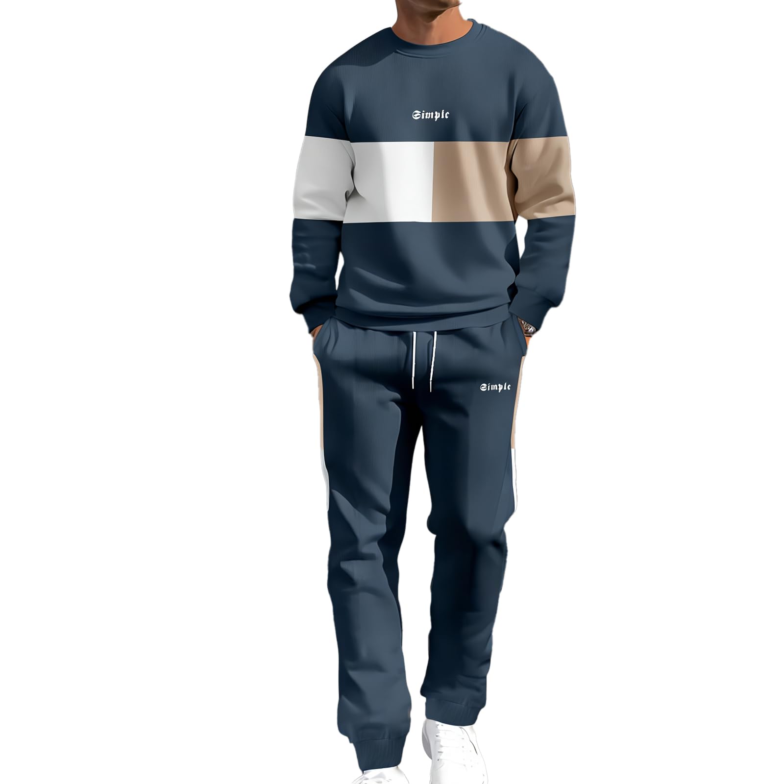 Tuta sportiva da uomo, 2 pezzi, a maniche lunghe - 2