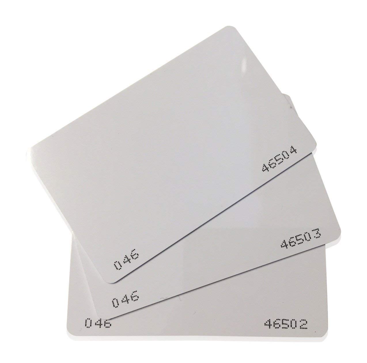 100 Blanko-Plastikkarten/Plastikkarten Rohlinge CR80 - PVC - Standard-Kreditkartenformat , leere karte zum ausdruckenFunktioniert mit den meisten Zugangskontrollsystemen