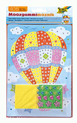 Preisvergleich Produktbild folia 23808 - Moosgummi Mosaikbild Ballonfahrt, 405 Teile