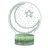 tulipes Luces LED De Decoración De Ramadán para El Hogar Luces De Escritorio 3D Luna Estrellas Control Remoto Lámpara Colorida Eid Islámico Mubarak Ramadán Regalos Beautiful