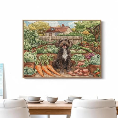 Rompecabezas de madera de perro Pointer de 500 piezas para decorar tu salón en primavera 4