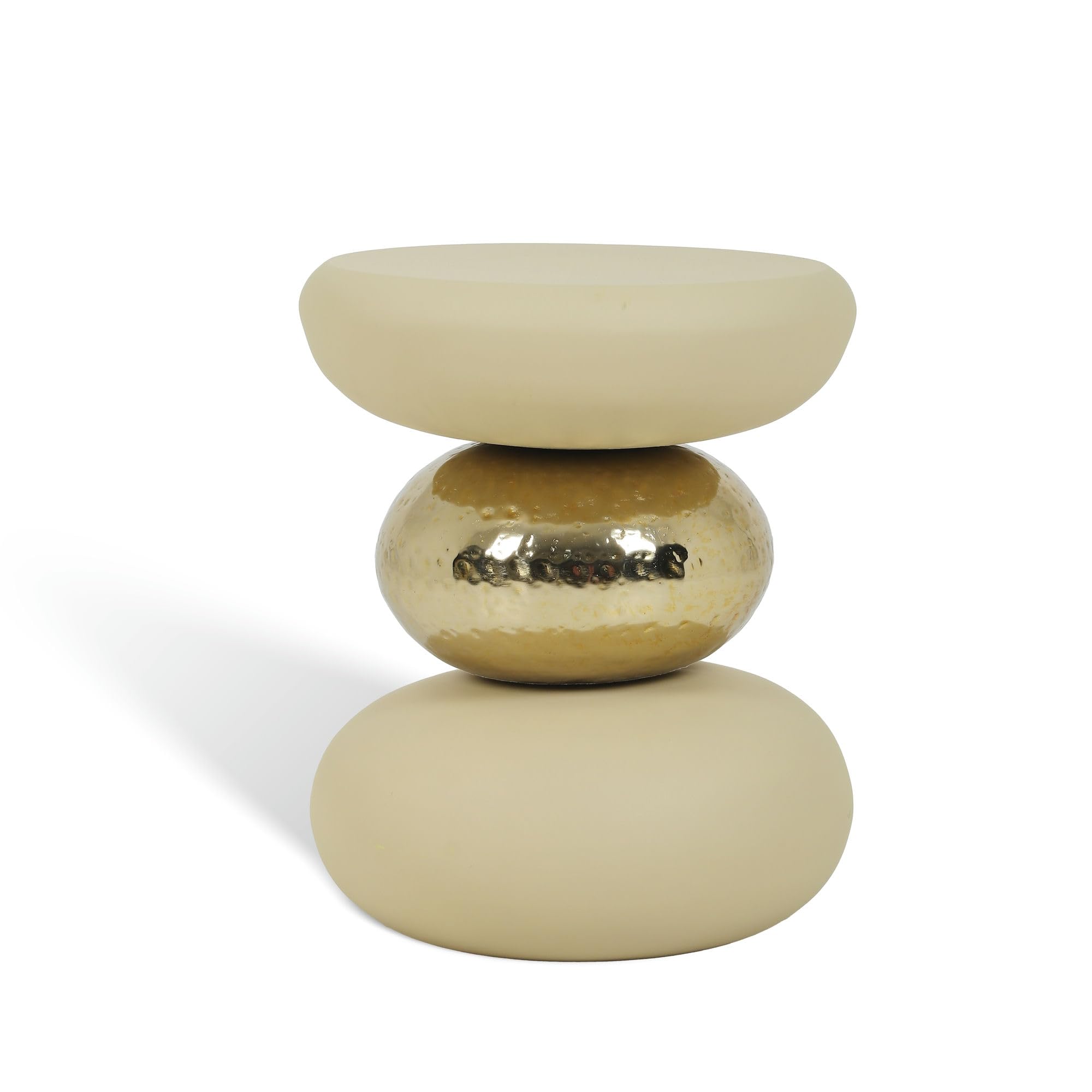 Blck Homes Golden Cirlcle Table - Beige