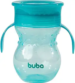 Copo 360º Com Alça Verde, BUBA, Verde, tamanho único