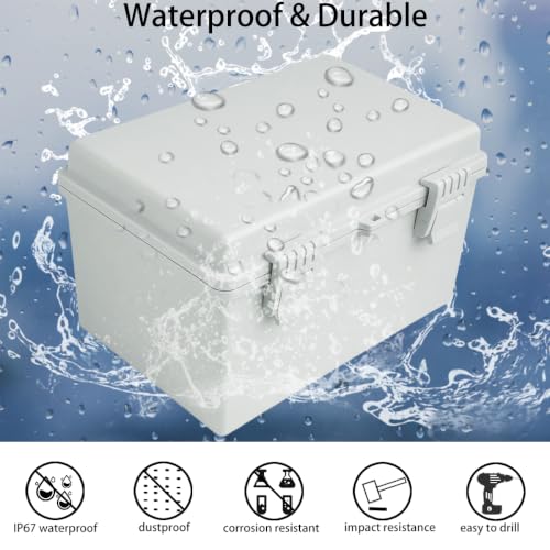 Boîtier de boîte électrique IP67 anti-humidité avec supports muraux de fixation - 2