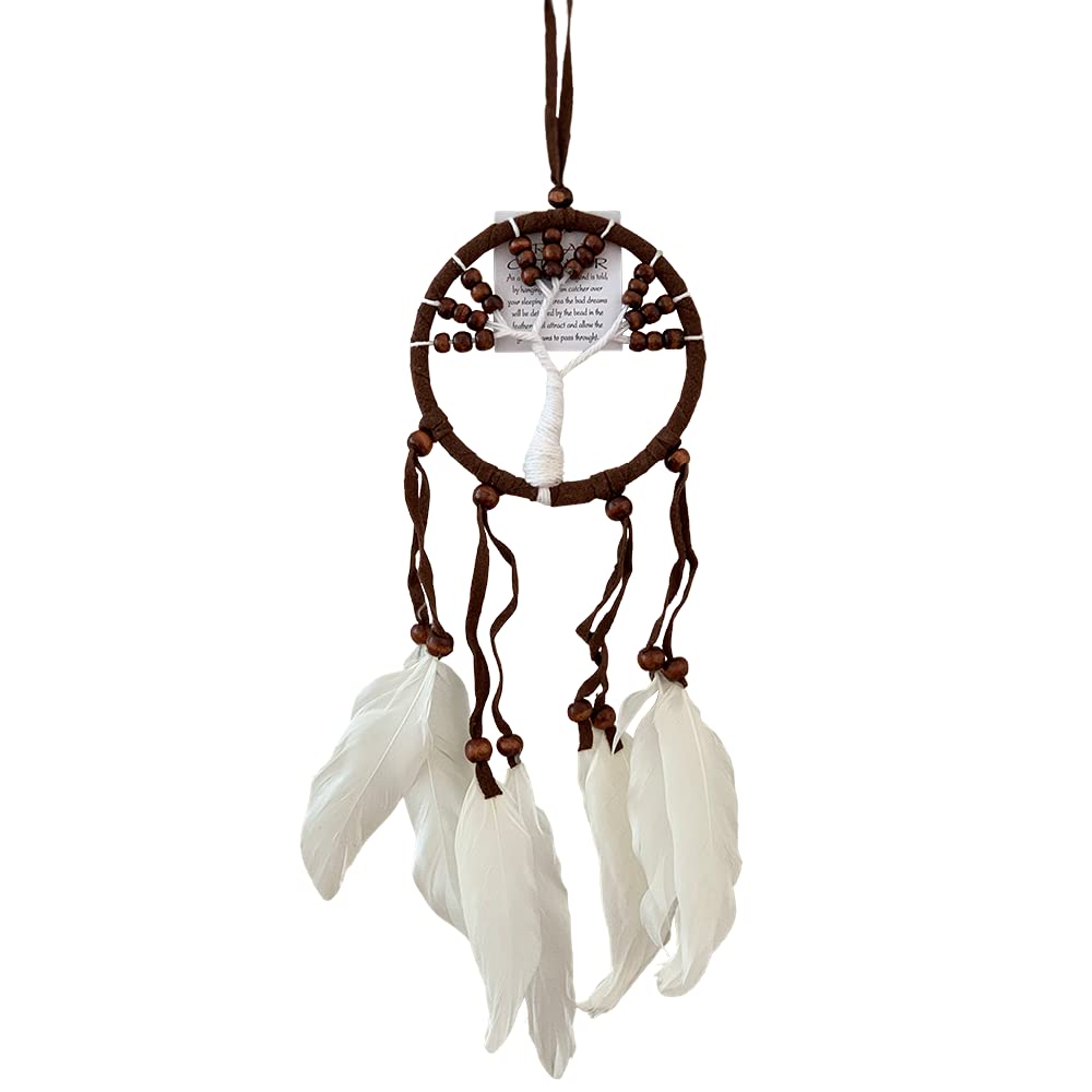 Vie Naturals Tree of Life Dream Catcher, 9cm, Brown