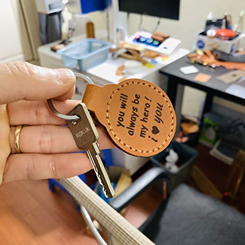 Father's Day Gifts Keychain For Dad From Daughter - Double Side I'll Always Be Your Little Girl, You Will Always Be My Hero I Love You Dad, Birthday, Christmas Gift For Father - Hmza Handmade #TOP4