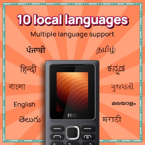 Image of HMD 100 Keypad Mobile Phone | Single SIM, Long Lasting Battery, Durable Design, Wireless FM Radio, Phone Talker, 1-Year Replacement Guarantee | Grey