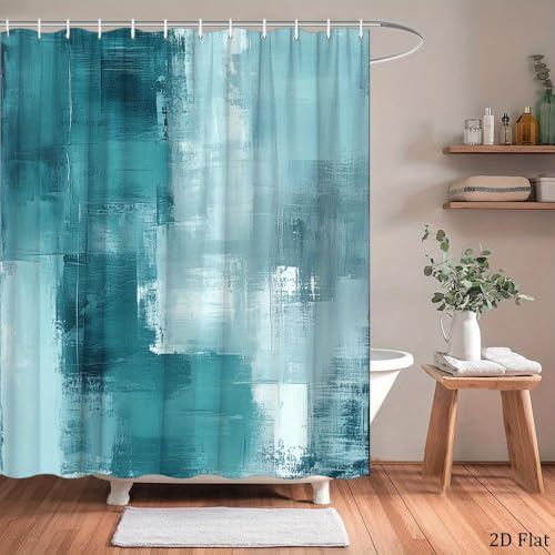 Rideau de douche abstrait moderne de qualité supérieure au toucher texture unique
