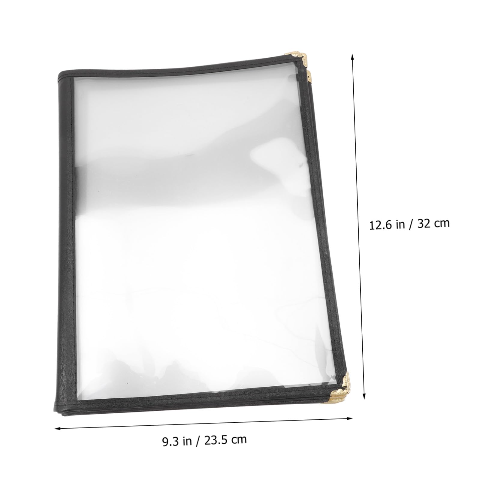 Protector de Menú Transparente de PVC Funda Resistente al Agua y Aceite para Menús de Restaurante de Recetas con Páginas Portátil y Ligera para y de