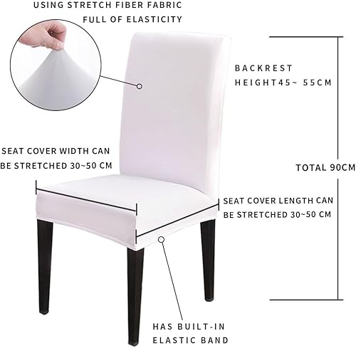Miniatura 5 de Savannan Funda para silla de comedor, Acción de Gracias, otoño, naranja, calabaza, hoja de arce, vintage, granja, tablones de madera, fundas