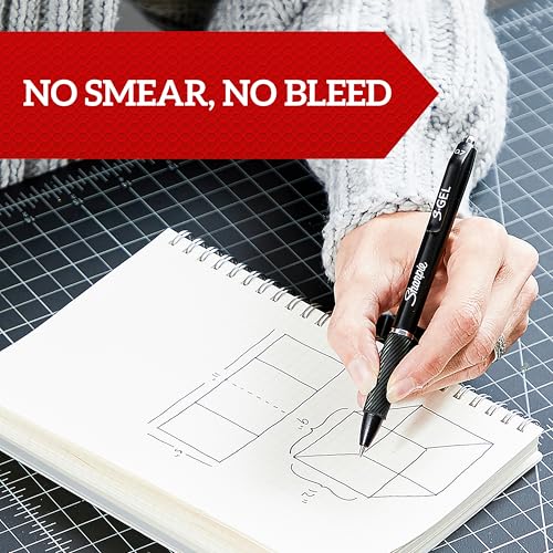Sharpie S-Gel Pens - Medium Point 0.7mm, Black, Red, Blue - 3 Pack - Image 2