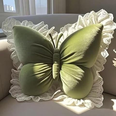 AHXHWKA Butterfly Velvet Throw Pillow Cover