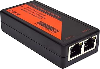 1 to 2 Port POE Injector 802.3af/802.3at 30W Ethernet Repeater 10/100Mbps Network PoE Signal Extender POE+ Power Adapter for IP Camera/IP Phone ect.