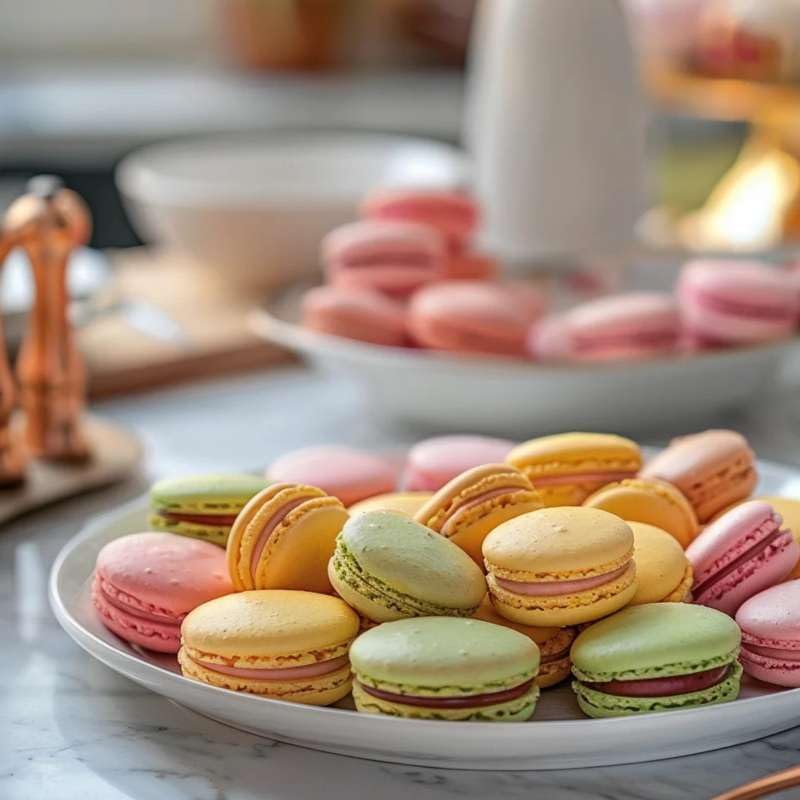 Macron French Cookies,Gift Box,Variety of Flavors Cookies Imported,– 42 PCS – French Macarons, Delicious Luxury Gourmet Gift, An Ideal Gift Baked Goods