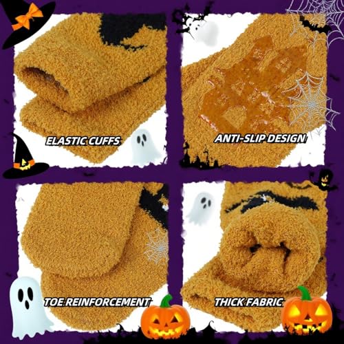 Image of Zando Women's Soft Fuzzy Socks - Thick, Warm, Fluffy, Comfy Home Sleeping Socks